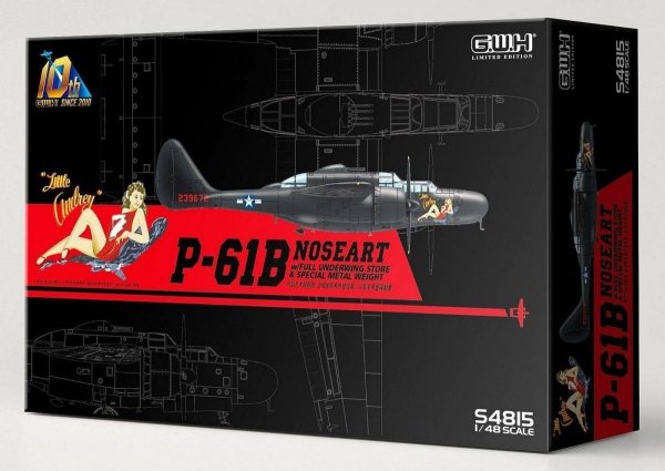 Great Wall Hobby S4815 P-61B NOSEART /w Full Underwing Store 1/48 