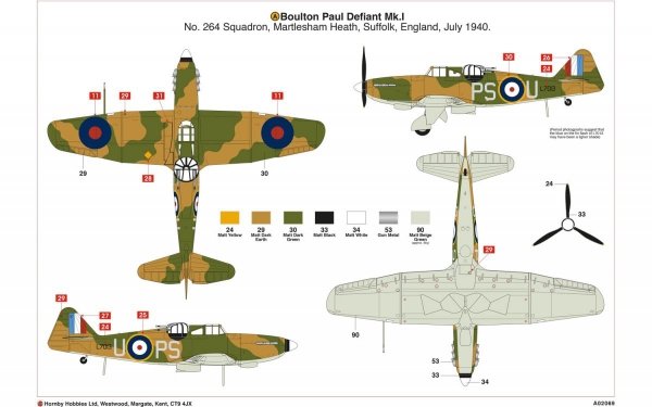 Airfix 02069 Boulton Paul Defiant Mk.I -1/72