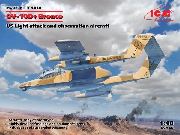 ICM 48301 OV-10D+ Bronco, US Attack Aircraft 1/48