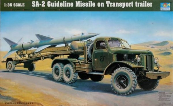 Trumpeter 00204 1/35 SA-2 Guideline Missile on Transport trailer