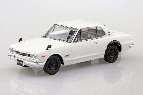 Aoshima 05883 1/32 SNAP KIT#09-B Nissan Skyline 2000 GT-R (White)