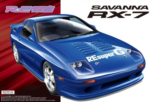 Aoshima 05580 RE Amemiya FD3S RX-7 1989 Mazda 1/24 