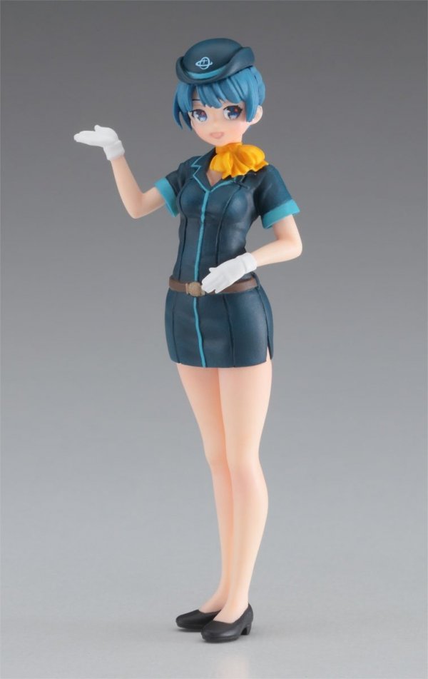 Hasegawa SP465-52265 Egg Girls Collection 12 Sara Mayuki (CA) w/Airliner 1:20 Figure &amp; Egg Plane