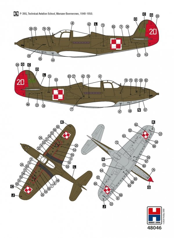 Hobby 2000 48046 1/48 P-39Q/N Airacobra Eastern Front