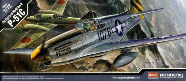Academy 12441 The Fighter of World War II P-51C Mustang - 1/72