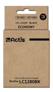 Tusz ACTIS KB-1280Bk (zamiennik Brother LC1280BK; Standard; 60 ml; czarny)