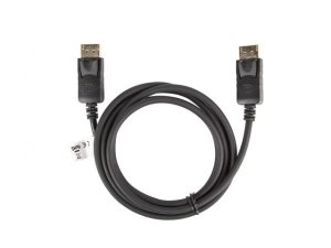 Kabel Lanberg  CA-DPDP-10CC-0018-BK (DisplayPort Męski - DisplayPort Męski; 1,8m; czarny)