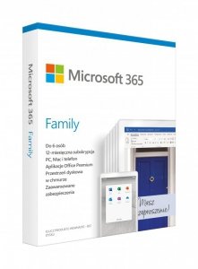 Microsoft 365 Family Polish EuroZone Subscr (dawniej Office 365 Home)