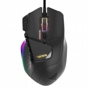 Mysz Patriot Memory Viper V570 RGB (laserowa; 12000 DPI; kolor czarny)