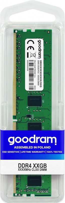 Pamięć GoodRam GR2400D464L17/16G (DDR4; 1 x 16 GB; 2400 MHz; CL17)