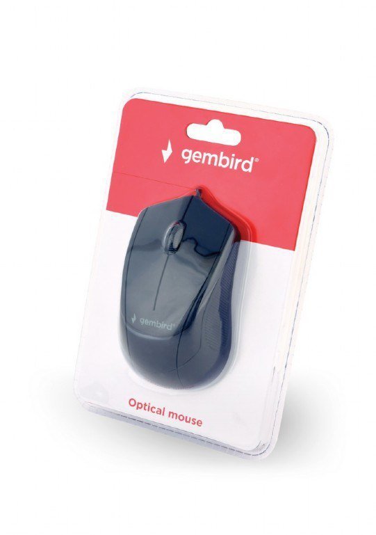 Mysz GEMBIRD MUS-3B-02 (optyczna; 1000 DPI; kolor czarny)