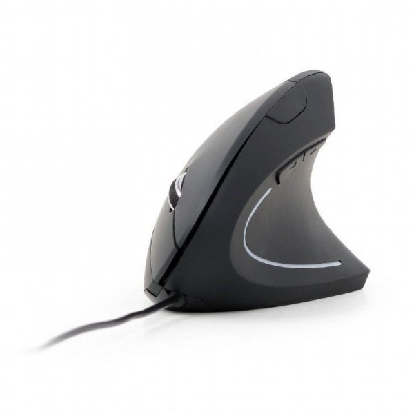 Mysz GEMBIRD MUS-ERGO-01 (optyczna; 3200 DPI; kolor czarny)