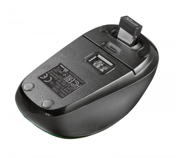 Mysz TRUST Yvi Wireless Toucan 23389 (optyczna; 1600 DPI; kolor zielony)