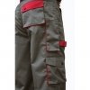 Spodnie na pasek Almus rozmiar 62 szare z czerwonymi wstawkami