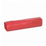 Worki na śmieci LDPE, 150L, czerwone, 20 sztuk
