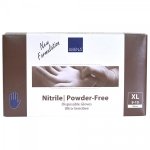 Rękawice nitrylowe Abena Ultra-Sensitive niebieskie bezpudrowe r.XL 100 szt.