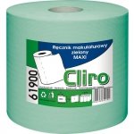 Ręczniki w roli Grasant Cliro Maxi 1-warstwowe makulaturowe zielone 150m 6 sztuk [61900]