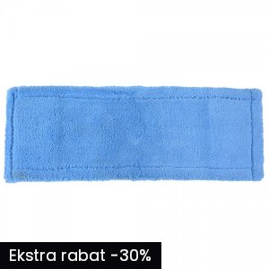 Mop płaski kieszeniowy DUO CleanPRO, niebieski, 40 cm
