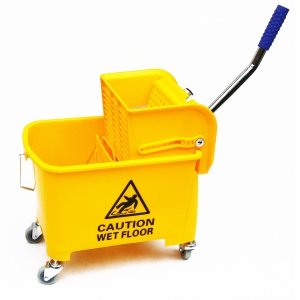 Wózek do sprzątania Kentucky, 20L, zółty z wyciskarką CleanPRO 352603