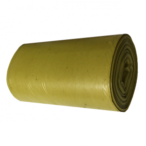 Worki na śmieci LDPE Vecopak, 60L, żółte, 50szt.