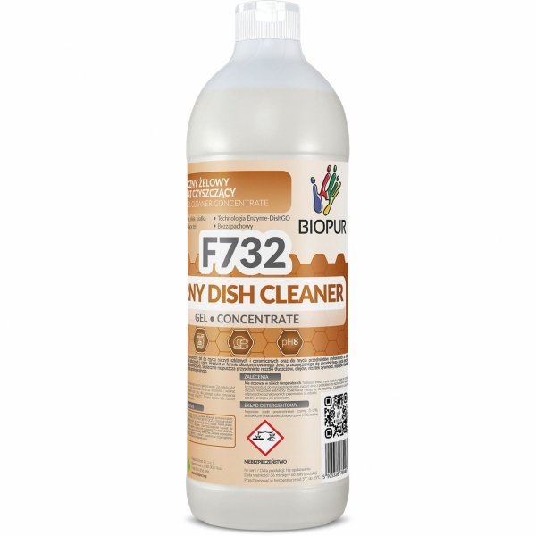 Enzymatyczny żelowy koncentrat czyszczący Biopur F732, 1L