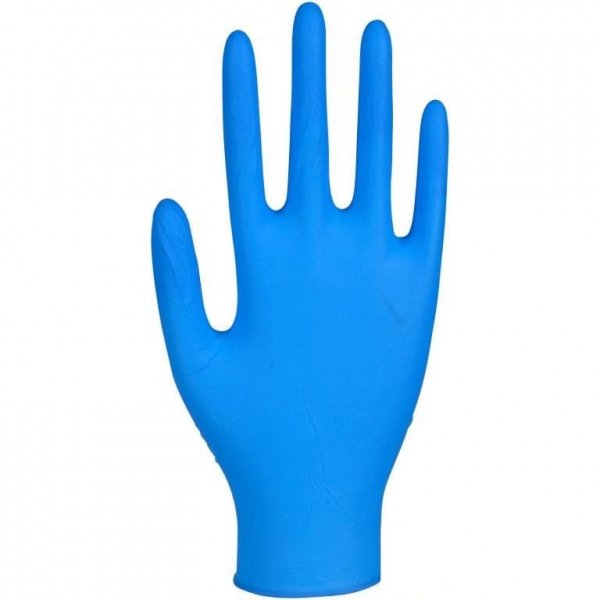Rękawice nitrylowe Abena Ultra-Sensitive niebieskie bezpudrowe r.M 100 szt.
