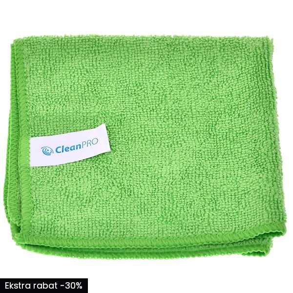 Ścierka 30x30 CleanPRO Ultra Soft, zielona, 220 g/m2