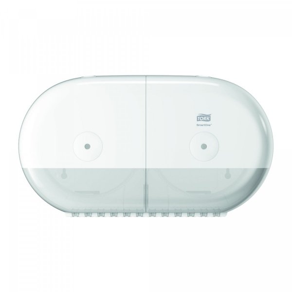Podwójny dozownik do papieru toaletowego w roli Tork SmartOne Mini T9, biały 682000