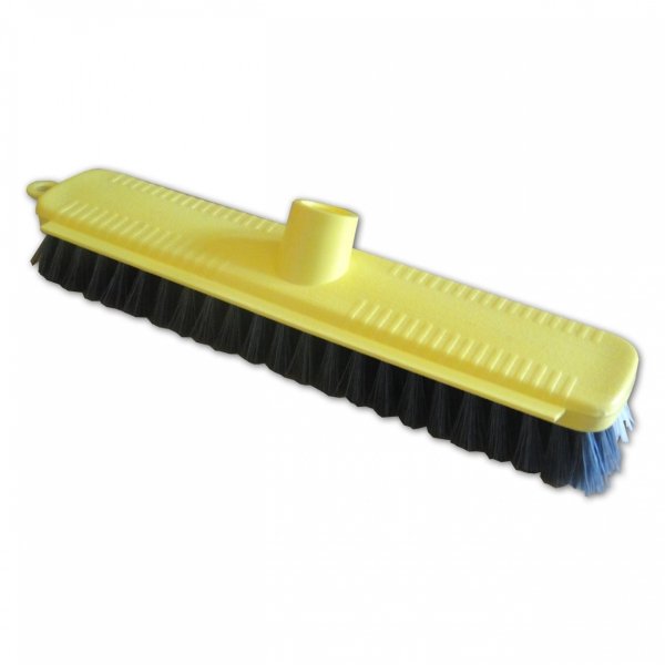 Szczotka plastikowa ze skrobakiem + kij 130 cm