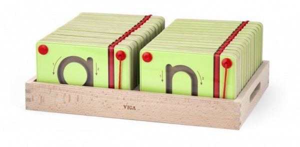 Tabliczki Magnetyczne Nauka Pisania Małe Literki - Viga Toys