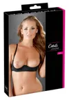 Cottelli Lingerie biustonosz z fiszbinami, czarny, 85C, dekoracyjne haftki