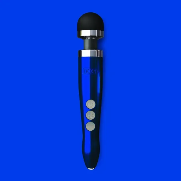 Masażer - Doxy Die Cast 3R Wand Massager Blue Flame