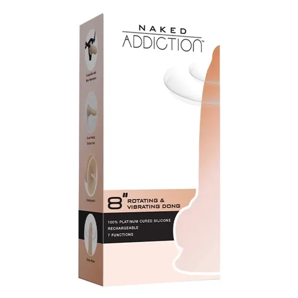 Wibrator - Naked Addiction Rotating & Vibrating Dong 20 cm Vanilla