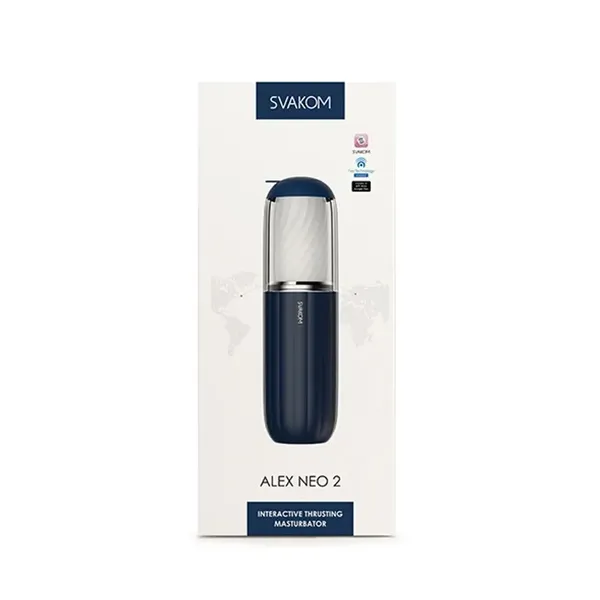 Svakom - Alex Neo 2 Interaktywny Masturbator Z Pchaniem Z Serii Connexion