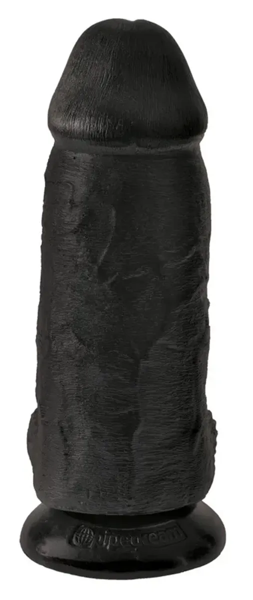 King Cock - Realistyczne Grube Dildo Z Przyssawką 23 CM Czarny