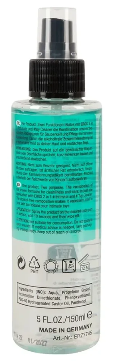 EROS - Bezzapachowy Spray Do Dezynfekcji Zabawek I Miejsc Intymnych 150 ml