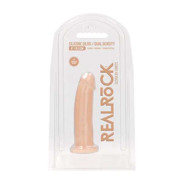 RealRock - Silikonowe dildo bez jąder 15 cm