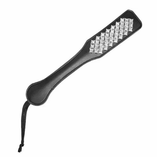 S&M Studded Paddle dwustronna packa z winylu i metalu 31,8 cm