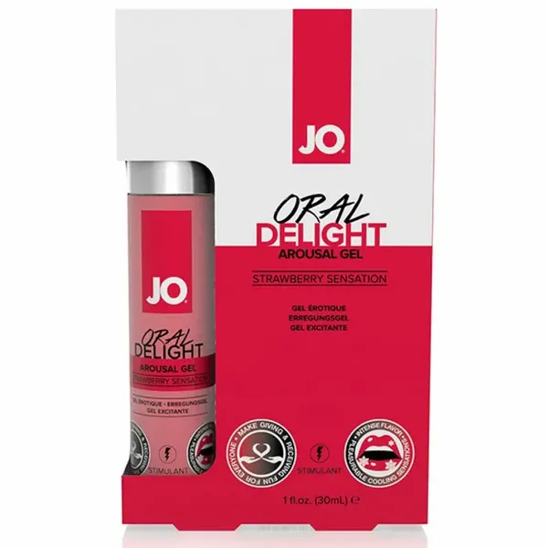 Żel do seksu oralnego - System JO Oral Delight Strawberry Sensation 30 ml