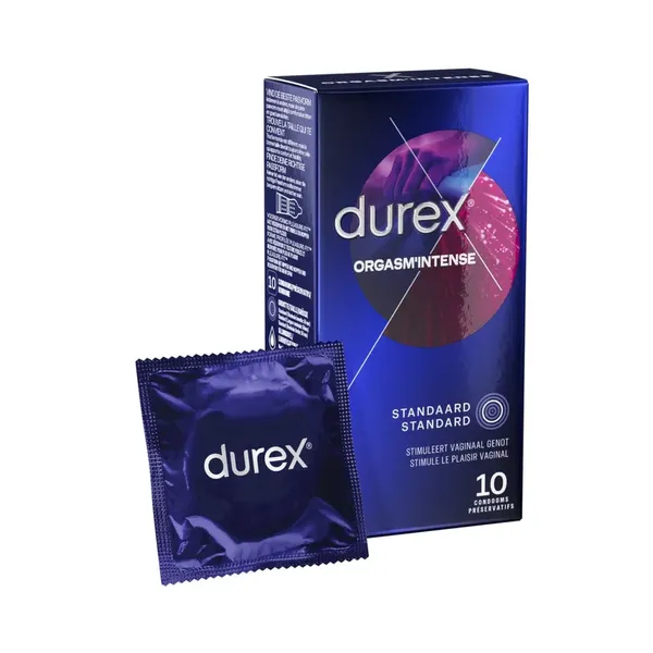 Prezerwatywy stymulujące - Durex Orgasm Intense 10 szt