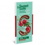 Mleczna czekolada - quinoa i wiśnia, słodzona stewią Sweet&Safe 90g