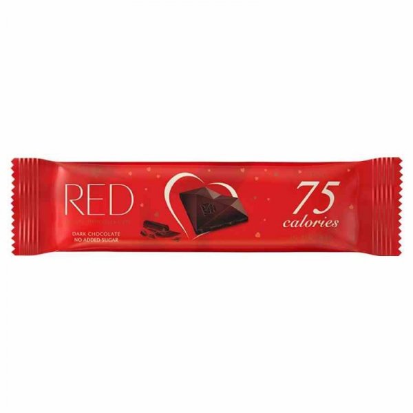 Baton z ciemnej czekolady bez dodatku cukru, tylko 75 kalorii RED Delight 26g