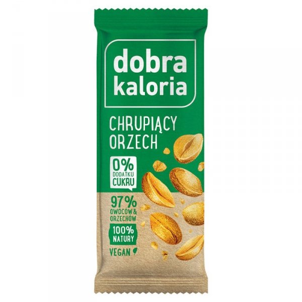 Baton owocowy - chrupiący orzech Dobra Kaloria 35g