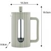 ZAPARZACZ TŁOKOWY DO KAWY/HERBATY 600ml KLAUSBERG KB-7750 ZIELONY