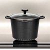 GARNEK GRANITOWY Z POKRYWĄ 24cm 6,5L E-7032