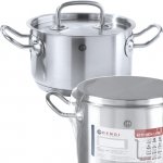 Garnek niski Kitchen Line z pokrywką 7.3 l śr. 280 x 120 h - Hendi 836033