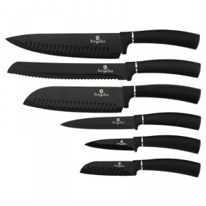 ZESTAW NOŻY BERLINGER HAUS BH-2383 BLACK SILVER
