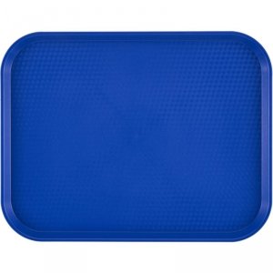Taca antypoślizgowa do serwowania z polipropylenu 300 x 410 mm - niebieska