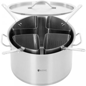 Garnek do gotowania makronu z 4 wkładami śr. 40 cm 31 l