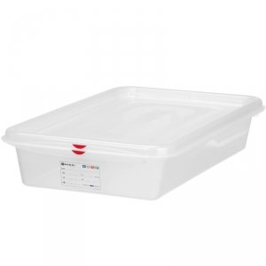 Pojemnik spożywczy GN 2/3 z etykietą pokrywką 13.5 l 354x325x150 mm